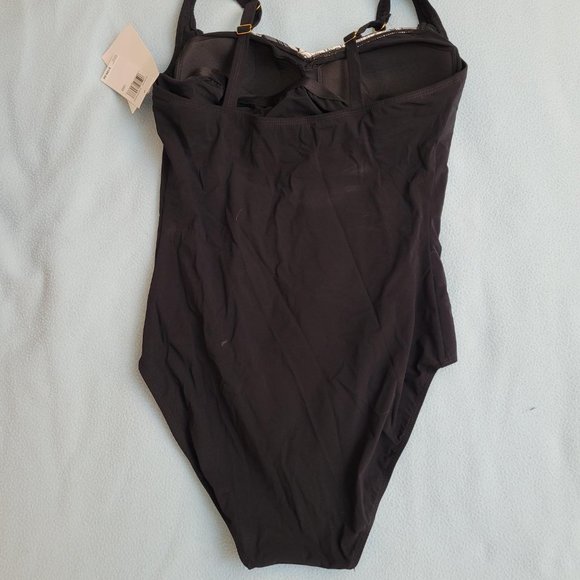 46. Christina black and white swimsuit. Size 12D. NWT - Picture 2 of 5